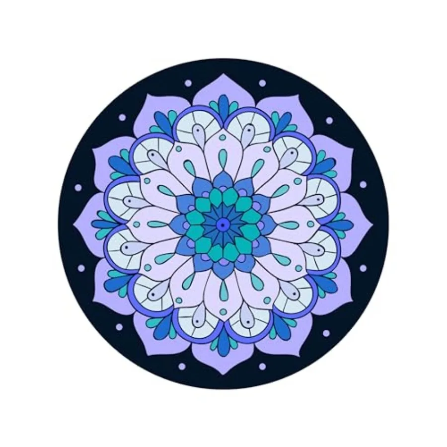 Large Meditation Mat Non Slip Round Yoga Mat Natural Rubber with Sueded Surface Exercise Mat Perfect for Meditating, Stretching
Large Meditation Mat Non Slip Round Yoga Mat Natural Rubber with Sueded Surface Exercise Mat Perfect for Meditating, Stretching