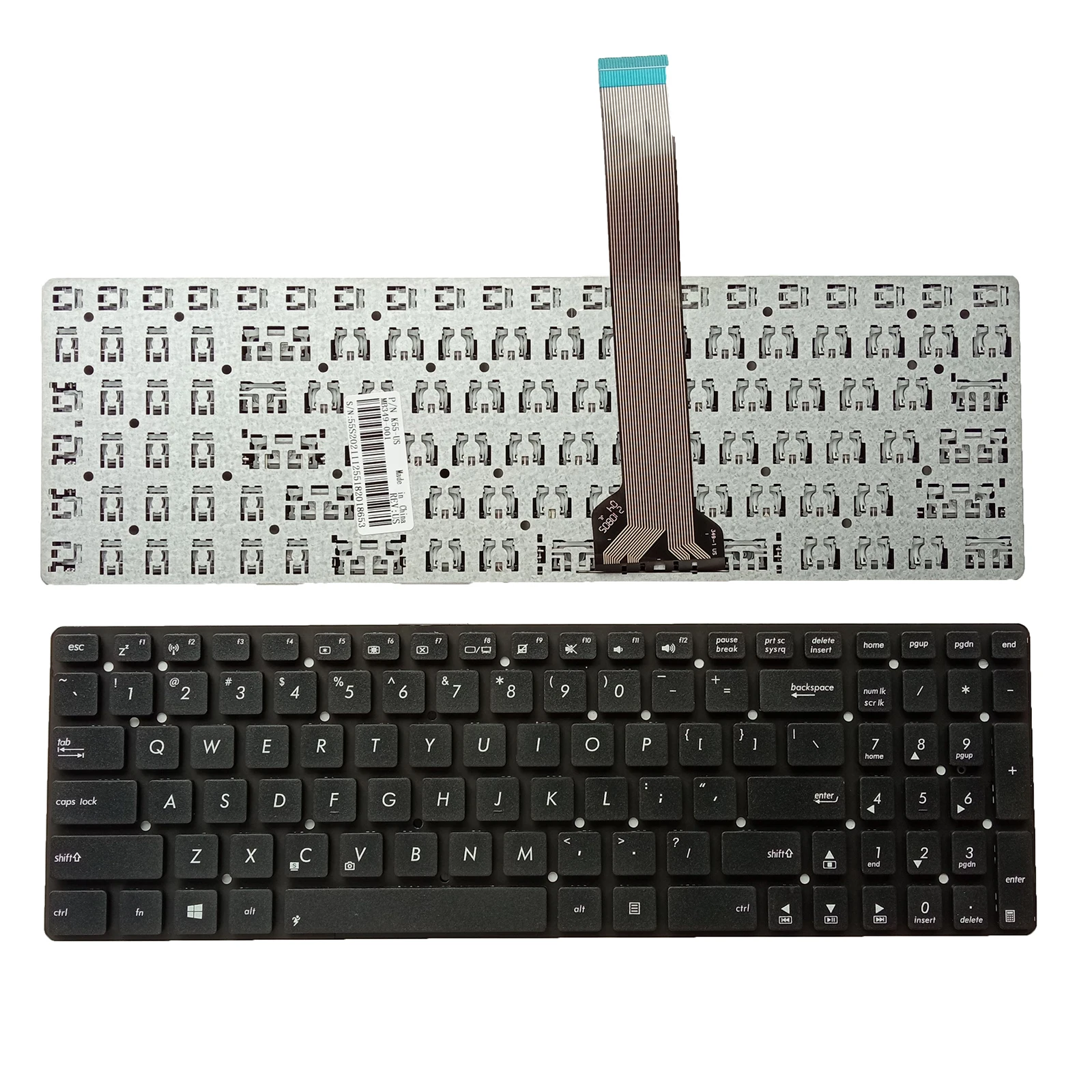 US Laptop Keyboard for ASUS K55 K55A K55D K55N K55V K55VM K55VJ K55VS K55XI K55XI321VD-SL no pointer no backlight
US Laptop Keyboard for ASUS K55 K55A K55D K55N K55V K55VM K55VJ K55VS K55XI K55XI321VD-SL no pointer no backlight