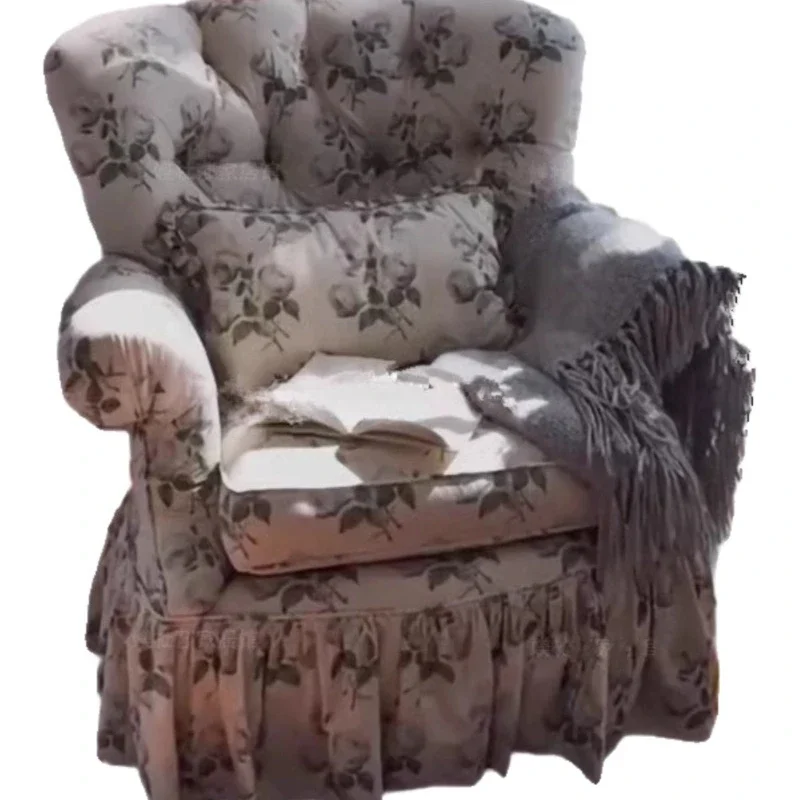 American country living room seat, casual French retro floral single sofa, bedroom pastoral high-backed tiger chair
American country living room seat, casual French retro floral single sofa, bedroom pastoral high-backed tiger chair