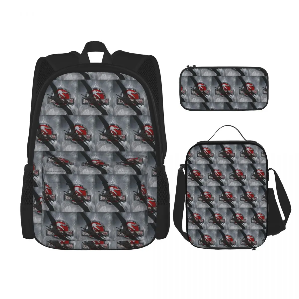 Jurassic Park Dinosaur Print Backpacks Boys Girls Bookbag Students School Bags Kids Rucksack Lunch Bag Pen Bag Three-Piece Set
Jurassic Park Dinosaur Print Backpacks Boys Girls Bookbag Students School Bags Kids Rucksack Lunch Bag Pen Bag Three-Piece Set