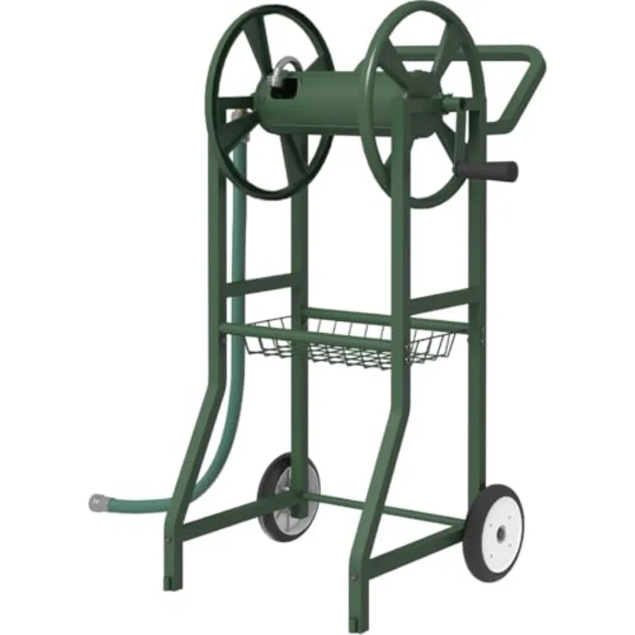 Garden Hose Reel Cart with Wheels, Outdoor Heavy Duty Powder Coated Steel Water Winder Storage Holds 125 Feet 5/8" Hose with 3.
Garden Hose Reel Cart with Wheels, Outdoor Heavy Duty Powder Coated Steel Water Winder Storage Holds 125 Feet 5/8" Hose with 3.