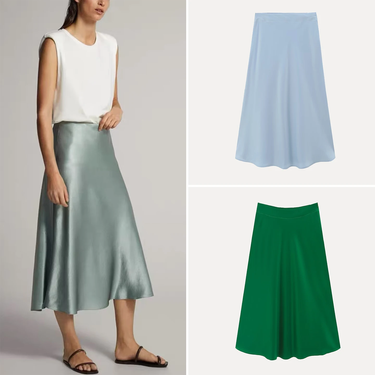 Z High Waist Satin f Skirt Faionable Pure Color A-Line Midi Skirt for Women Commute Sle Summer Collection
Z High Waist Satin f Skirt Faionable Pure Color A-Line Midi Skirt for Women Commute Sle Summer Collection