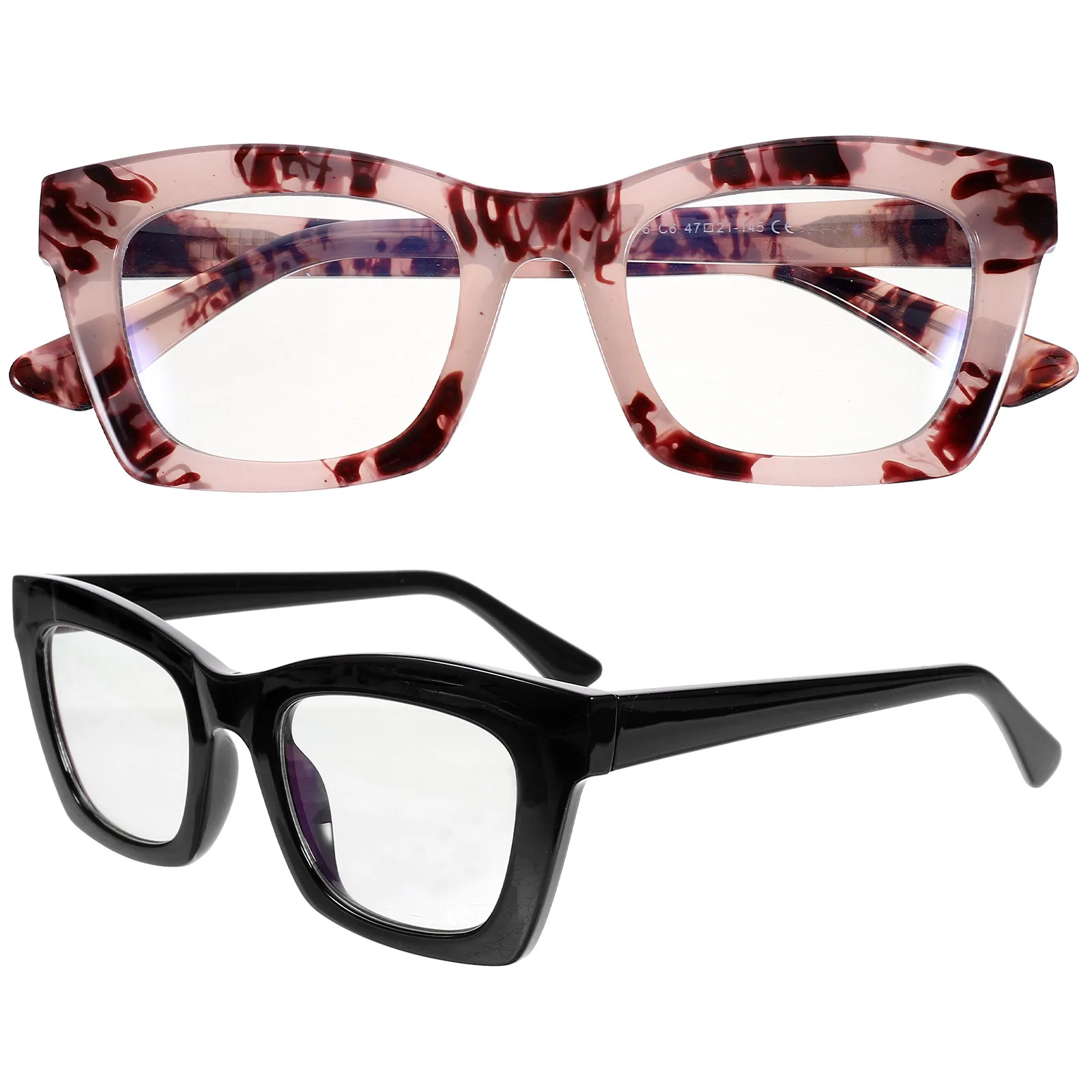 2pcs Glasses Frames C1 Black Tortoise Stylish Retro Plastic Eyeglasses for Men Women Daily Wear Lightweight High Definition
2pcs Glasses Frames C1 Black Tortoise Stylish Retro Plastic Eyeglasses for Men Women Daily Wear Lightweight High Definition