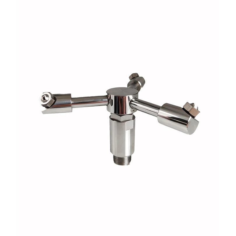 Three-head automatic rotating 1/2 inch high-pressure fan nozzle Automotive fuel tank cleaning Automatic rotating nozzle
Three-head automatic rotating 1/2 inch high-pressure fan nozzle Automotive fuel tank cleaning Automatic rotating nozzle