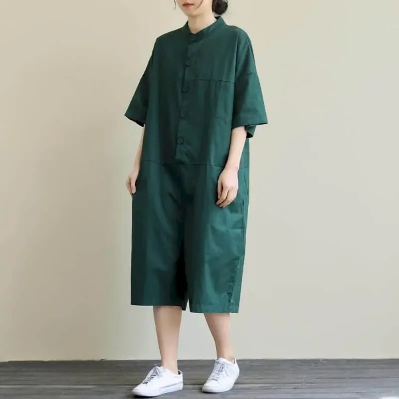 Pop Oversize Jumpsuit Women Half Sleeve Casual Solid One Piece Outfit Women Playsuit Vintage Pants Overalls For Women Wide Leg P
Pop Oversize Jumpsuit Women Half Sleeve Casual Solid One Piece Outfit Women Playsuit Vintage Pants Overalls For Women Wide Leg P