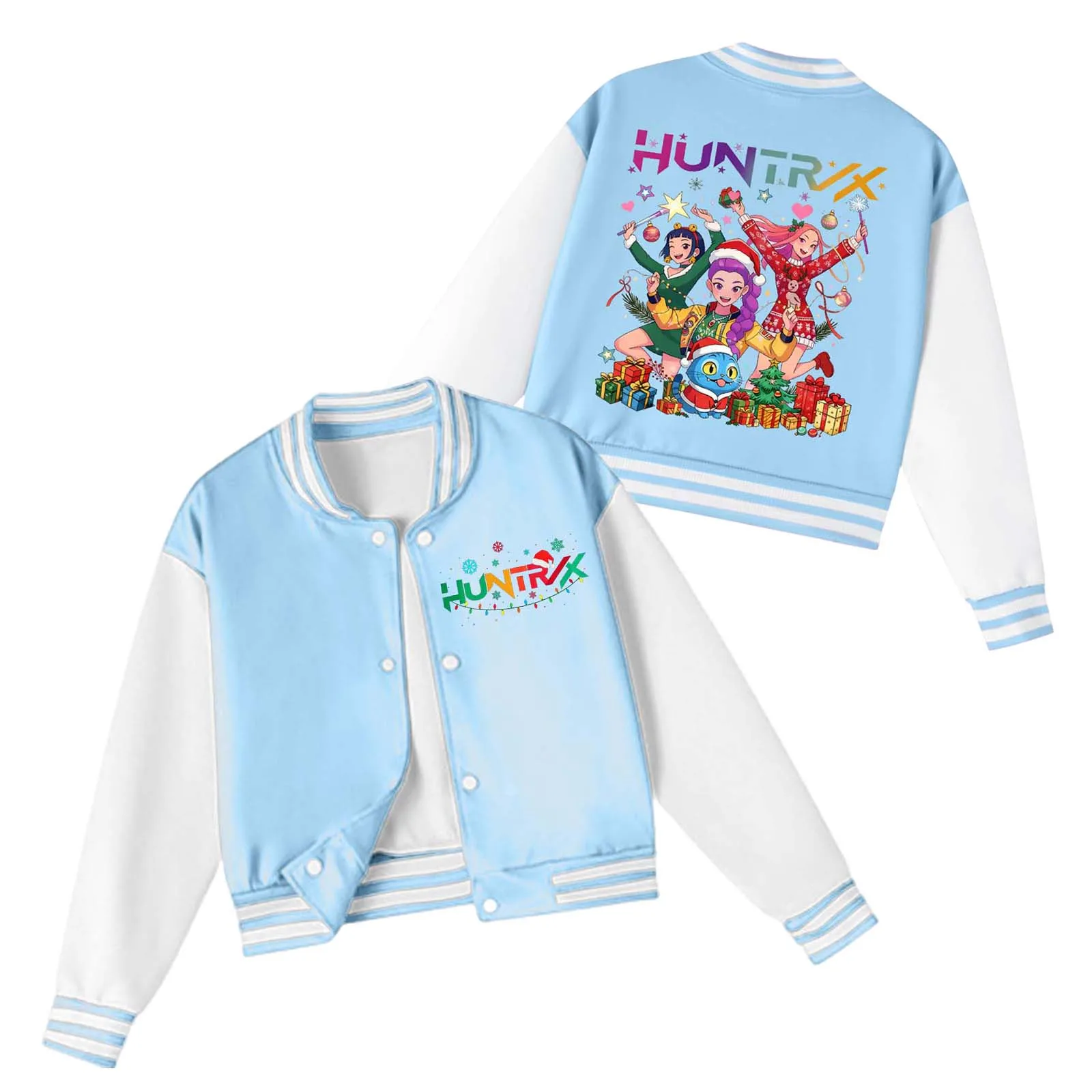 Kpop Demon Hunters Kids Coats Toddler Baby Boy Girl Baseball Jacket Y2 Jackets Printed Color Block Button Letterman 초등학생 여아 옷
Kpop Demon Hunters Kids Coats Toddler Baby Boy Girl Baseball Jacket Y2 Jackets Printed Color Block Button Letterman 초등학생 여아 옷