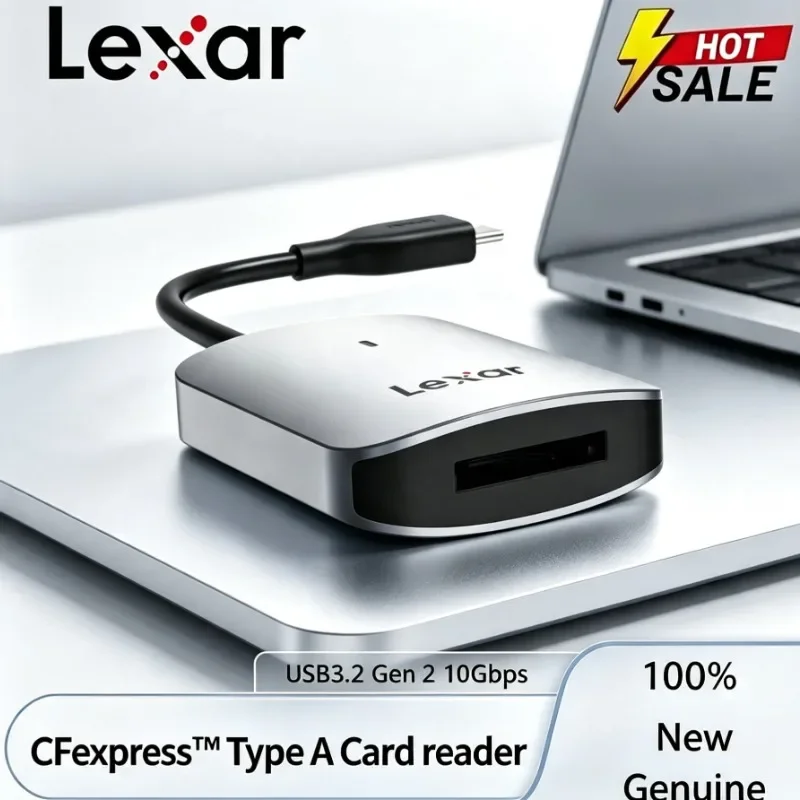 Lexar 10Gbps 8K 900MB/s USB 3.2 Gen2 CFexpress Type A Card Reader Hi-Speed Cards Read speed USB-C/A Card Reader CFE Card Reader
Lexar 10Gbps 8K 900MB/s USB 3.2 Gen2 CFexpress Type A Card Reader Hi-Speed Cards Read speed USB-C/A Card Reader CFE Card Reader