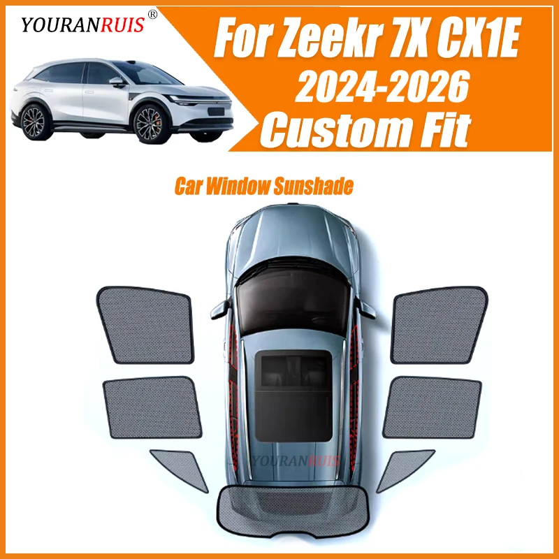 Car Windows Sunshade Side Window blackout Mesh Sun curtain visor UV Protection For Zeekr 7X CX1E 2024-2026 Accessories
Car Windows Sunshade Side Window blackout Mesh Sun curtain visor UV Protection For Zeekr 7X CX1E 2024-2026 Accessories