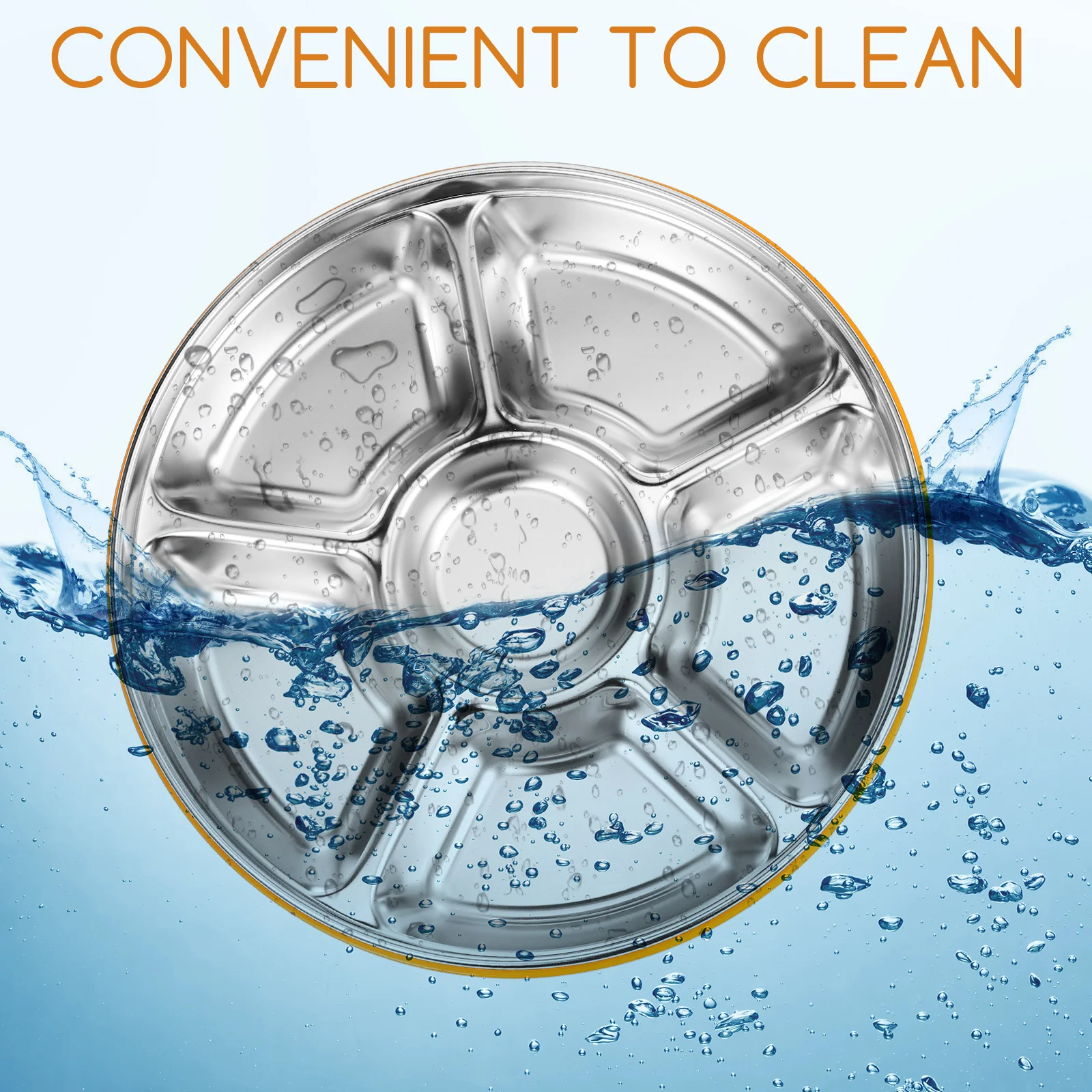 1pcs Stainless Steel Veggie Tray 6-Grid Divided Serving Plate with Lid Multi Compartment Food Organizer for Picnic Office Lunch
1pcs Stainless Steel Veggie Tray 6-Grid Divided Serving Plate with Lid Multi Compartment Food Organizer for Picnic Office Lunch