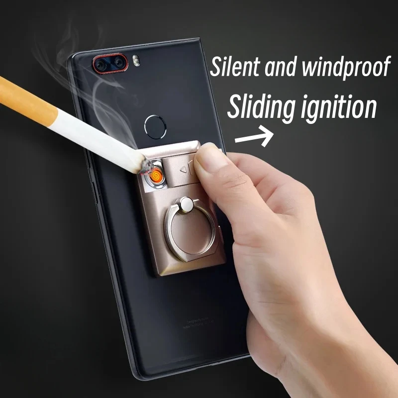 Portable USB Flameless Silent Rechargeable Windproof Lighter Phone Stand Tungsten Wire Lighter Cigar Tool Exquisite Gift
Portable USB Flameless Silent Rechargeable Windproof Lighter Phone Stand Tungsten Wire Lighter Cigar Tool Exquisite Gift