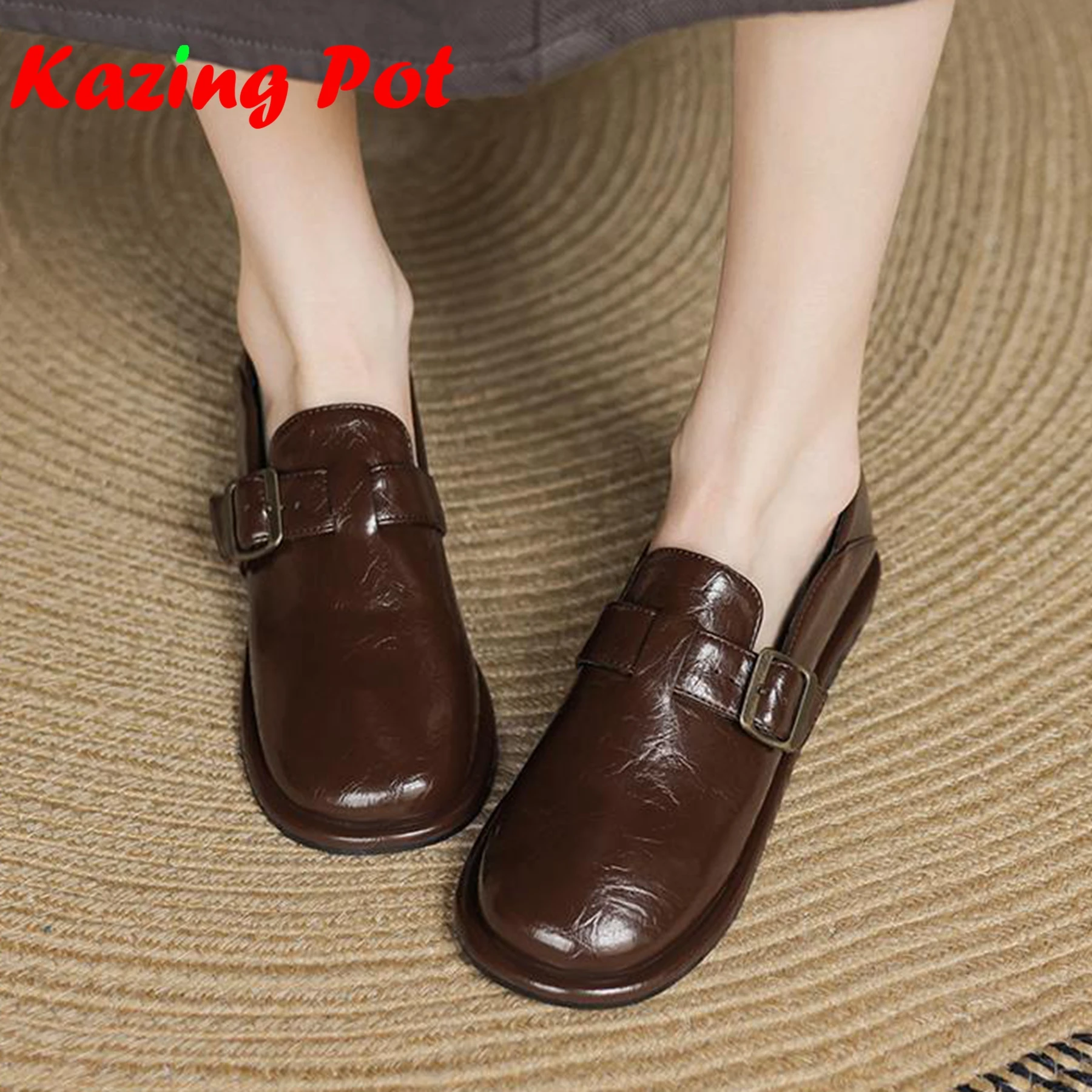 Krazing Pot 2026 Новые осенние туфли из микрофибры с круглым носком на низком каблуке с металлической пряжкой Beauty Lady Elegant Light Plus Size 43. Женские туфли-лодочки
Krazing Pot 2026 Новые осенние туфли из микрофибры с круглым носком на низком каблуке с металлической пряжкой Beauty Lady Elegant Light Plus Size 43. Женские туфли-лодочки