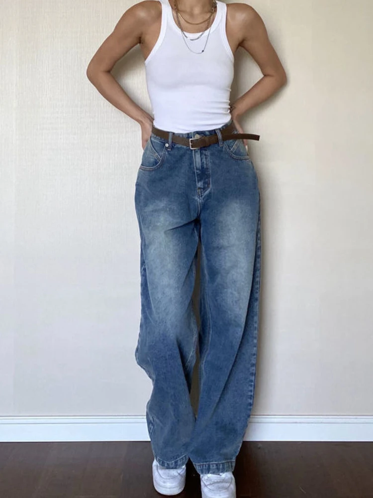 ADAgirl Denim Blue Jeans Women 90s Streetwear Vintage Baggy High Waist Wide Leg Do Old Slouchy Jeans Hip Hop Causal Mujer Pants
ADAgirl Denim Blue Jeans Women 90s Streetwear Vintage Baggy High Waist Wide Leg Do Old Slouchy Jeans Hip Hop Causal Mujer Pants