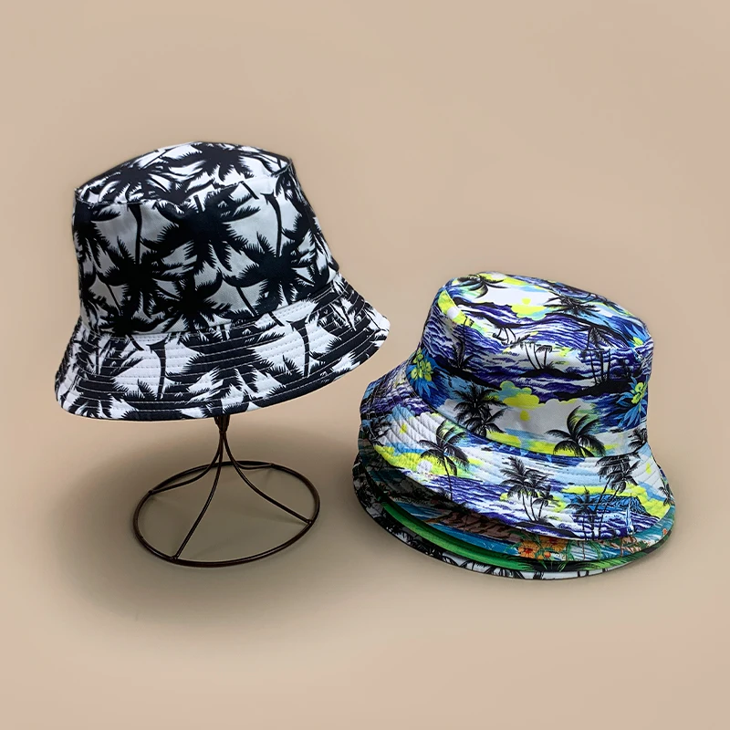Retro Print Coconut Tree Bucket Hats New Unisex Double Sided Wearable Sunshade Fashion Casual Versatile Harajuku Fisherman Caps
Retro Print Coconut Tree Bucket Hats New Unisex Double Sided Wearable Sunshade Fashion Casual Versatile Harajuku Fisherman Caps