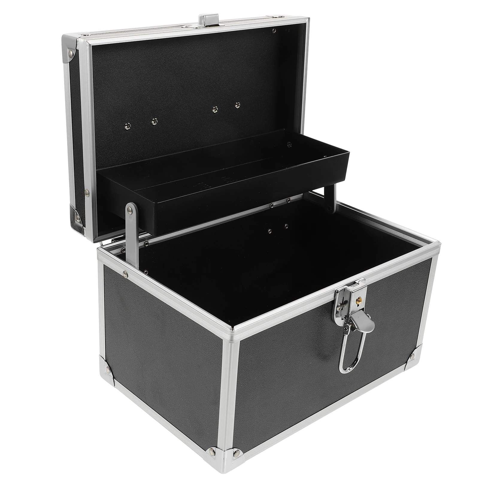 Tools Box 24x16x16cm Black Waterproof Inner Carrying Case Heavy Duty Portable Storage Container Large Capacity Toolbox
Tools Box 24x16x16cm Black Waterproof Inner Carrying Case Heavy Duty Portable Storage Container Large Capacity Toolbox