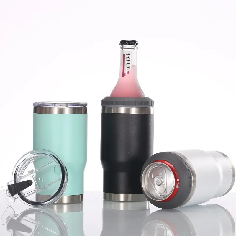14oz Car Insulated Can Cooler, Universal Stainless Steel Double Lid Beer Cup Cooling Ice Water Bottles Insulated Slim Can Cooler
14oz Car Insulated Can Cooler, Universal Stainless Steel Double Lid Beer Cup Cooling Ice Water Bottles Insulated Slim Can Cooler