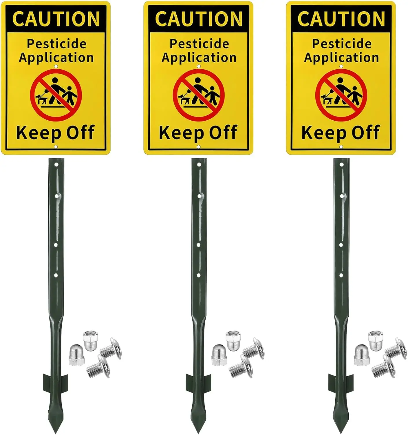 3 Pack 10x7 Inch Reflective Caution Keep Off Lawn Signs with Rustproof Metal Stakes for Yard Safety
3 Pack 10x7 Inch Reflective Caution Keep Off Lawn Signs with Rustproof Metal Stakes for Yard Safety