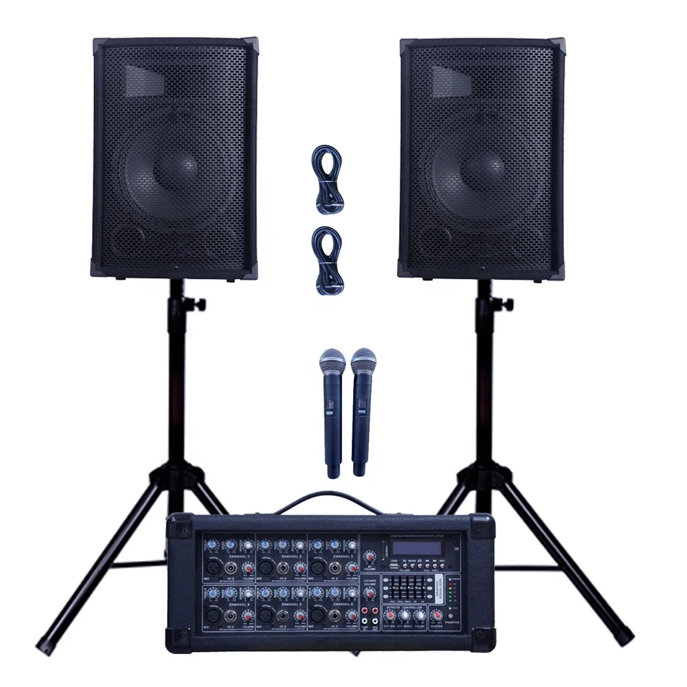 1000W 2x12"subwoofer Portable PA Speaker System BT TWS Karaoke Sets 6 Channel Powered Mixer Wireless Microphone Wood OEM AC 250W
1000W 2x12"subwoofer Portable PA Speaker System BT TWS Karaoke Sets 6 Channel Powered Mixer Wireless Microphone Wood OEM AC 250W