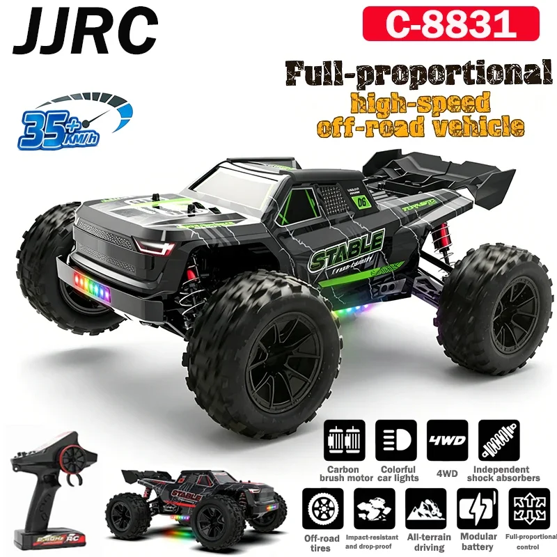 JJRC 1:14 RC Car Ka Tun C8831 2.4G 4WD High Speed Racing With Night Light Off-road Vehicle toys For Kids And Adults Gift
JJRC 1:14 RC Car Ka Tun C8831 2.4G 4WD High Speed Racing With Night Light Off-road Vehicle toys For Kids And Adults Gift