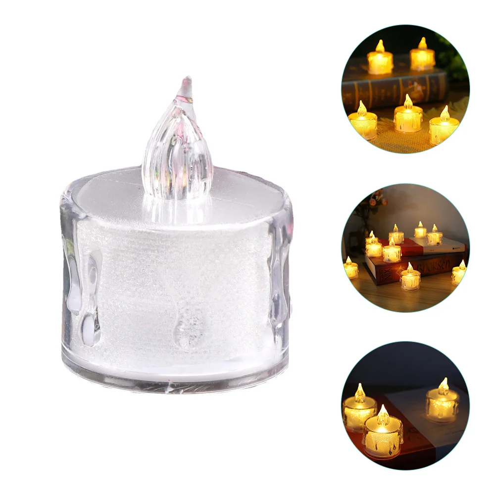 12pcs LED Electronic Candles Glowing Tea Operated Transparent Flameless Lights for Table Decoration Wedding
12pcs LED Electronic Candles Glowing Tea Operated Transparent Flameless Lights for Table Decoration Wedding