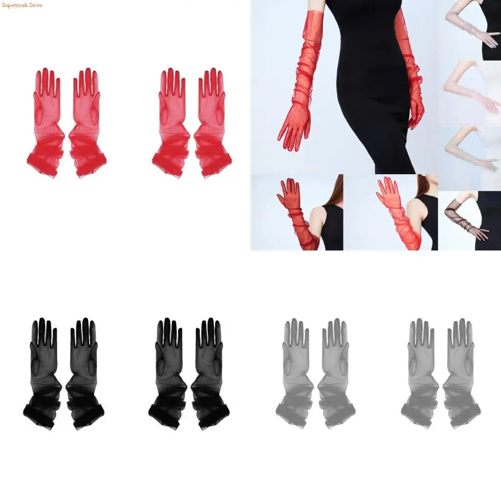 Q5WE 2 Pairs of Breathable Mesh Gloves Elegant Design for Bridal Use Operas Performances
Q5WE 2 Pairs of Breathable Mesh Gloves Elegant Design for Bridal Use Operas Performances