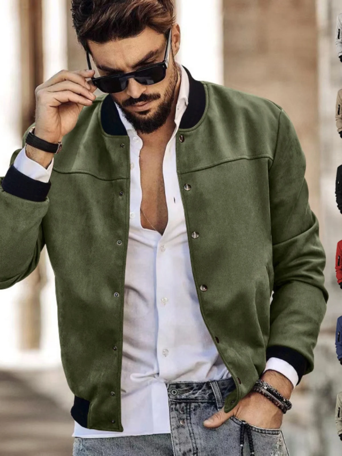 Весна-осень 2024, мужская бейсбольная куртка с воротником-стойкой, повседневная американская верхняя одежда, мужское пальто большого размера, модные мужские куртки
Весна-осень 2024, мужская бейсбольная куртка с воротником-стойкой, повседневная американская верхняя одежда, мужское пальто большого размера, модные мужские куртки