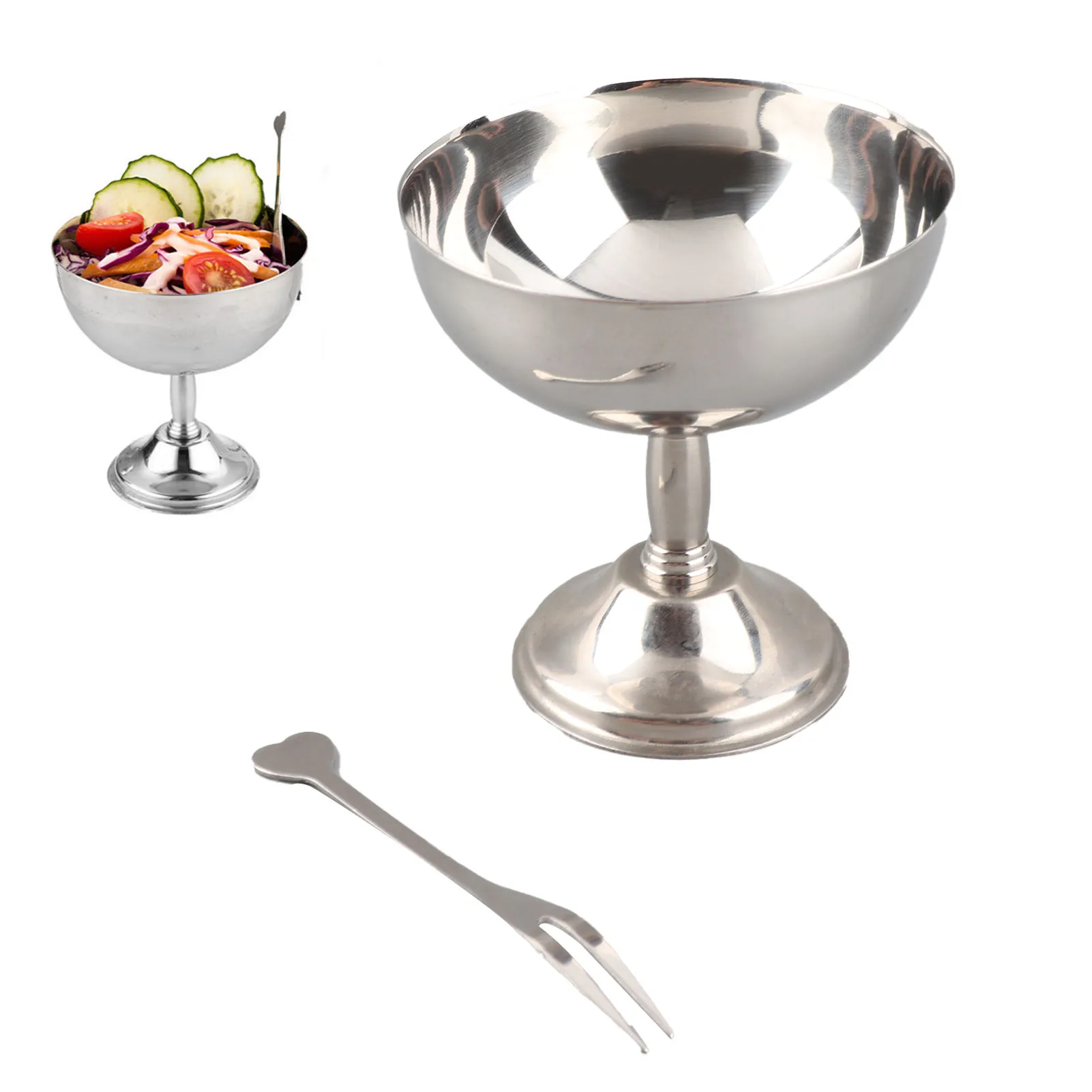 304 Stainless Steel Ice Cream Cup Retro Footed Serving Dessert Bowl for Salad and Pudding Stainless Steel Ice Cream Bowl
304 Stainless Steel Ice Cream Cup Retro Footed Serving Dessert Bowl for Salad and Pudding Stainless Steel Ice Cream Bowl