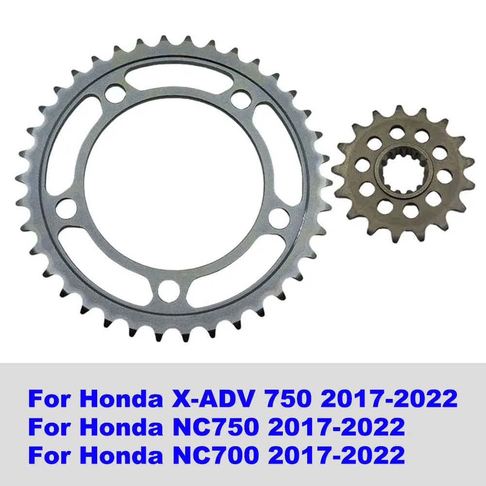 Motorbike sprockets kits For Honda XADV750 X-ADV 750 NC700 NC 700 NC750 NC 750 2021-2017 Motorcycle front and rear sprocket 
Motorbike sprockets kits For Honda XADV750 X-ADV 750 NC700 NC 700 NC750 NC 750 2021-2017 Motorcycle front and rear sprocket