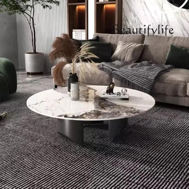 X35 Italian Tempered Glass Household Small Apartment Living Room Sofa Coffee Table Designer Round Rock Slab Coffee Table
X35 Italian Tempered Glass Household Small Apartment Living Room Sofa Coffee Table Designer Round Rock Slab Coffee Table