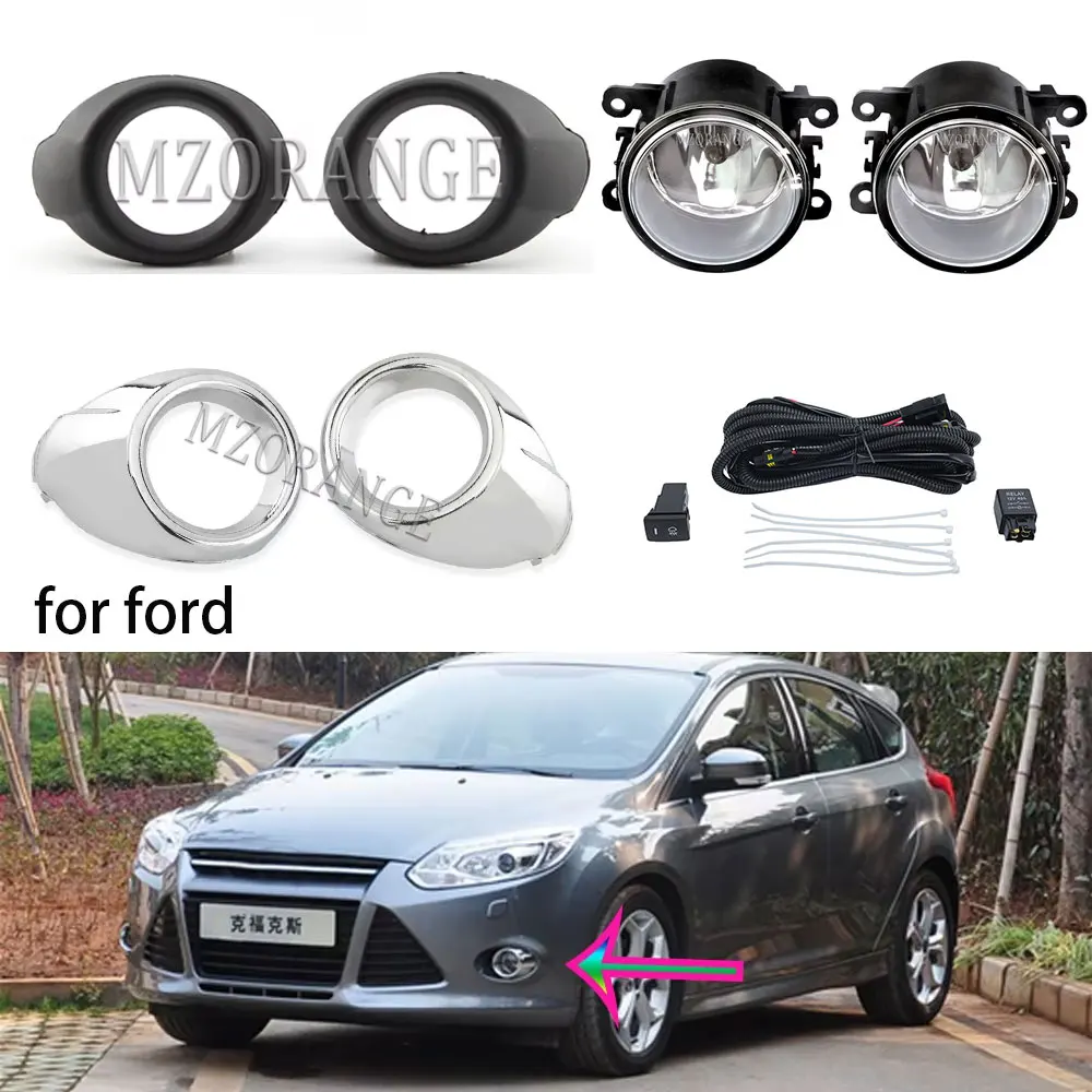 Светодиодные противотуманные фары для Ford Focus 3 2012 2013 2014, хромированная крышка противотуманных фар, гриль, рамки противотуманных фар, жгут проводов фар
Светодиодные противотуманные фары для Ford Focus 3 2012 2013 2014, хромированная крышка противотуманных фар, гриль, рамки противотуманных фар, жгут проводов фар