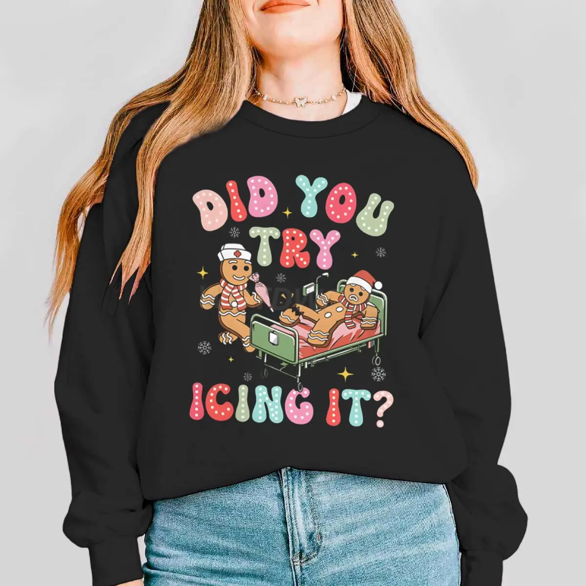 Did You Try Icing It Print Sweatshirts For Women Christmas Nurse Sweatshirt Gifts For Nurses Long Sleeve Women Xmas Sweatshirt
Did You Try Icing It Print Sweatshirts For Women Christmas Nurse Sweatshirt Gifts For Nurses Long Sleeve Women Xmas Sweatshirt