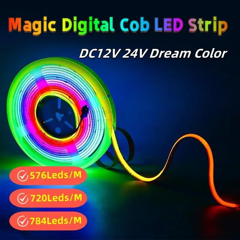 Светодиодная лента Magic Digital Cob 576 720 784 светодиодов/M RGB RGBW DC12V 24V Dream Color Cob Гибкая лента для декора комнаты в баре KTV
Светодиодная лента Magic Digital Cob 576 720 784 светодиодов/M RGB RGBW DC12V 24V Dream Color Cob Гибкая лента для декора комнаты в баре KTV