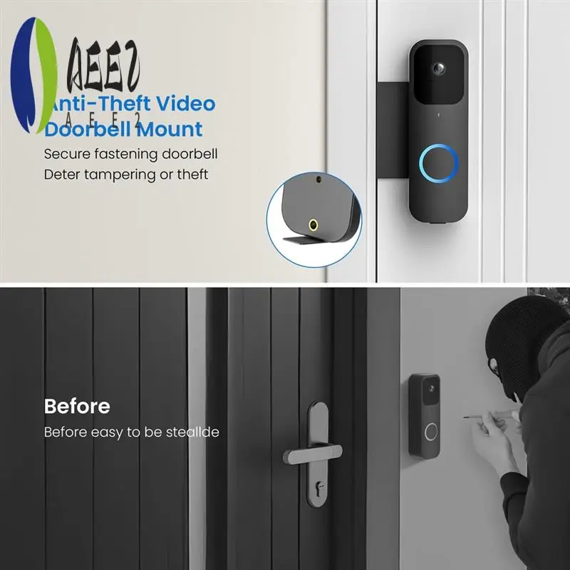 AEE2-Противоугонное крепление для видеодверного звонка без дрели, для держателя камеры дверного звонка Blink, кронштейн для датчика движения дверного звонка
AEE2-Противоугонное крепление для видеодверного звонка без дрели, для держателя камеры дверного звонка Blink, кронштейн для датчика движения дверного звонка