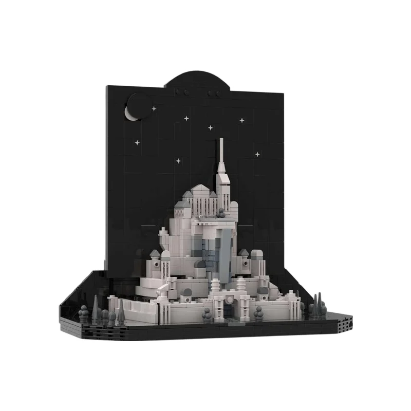 Night Falls on Minas-Tirith - Alternate Build of 21066 MOC Building Blocks Hilltop City Model Bricks Display Toy
Night Falls on Minas-Tirith - Alternate Build of 21066 MOC Building Blocks Hilltop City Model Bricks Display Toy