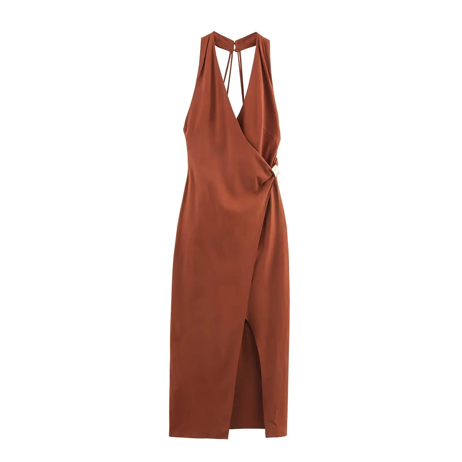 BM&MD&ZA Womens Sexy Elegant Linen Blend V Neck Sleeveless Halter Neck Mid Length Asymmetrical Dress with Metal Decoration
BM&MD&ZA Womens Sexy Elegant Linen Blend V Neck Sleeveless Halter Neck Mid Length Asymmetrical Dress with Metal Decoration