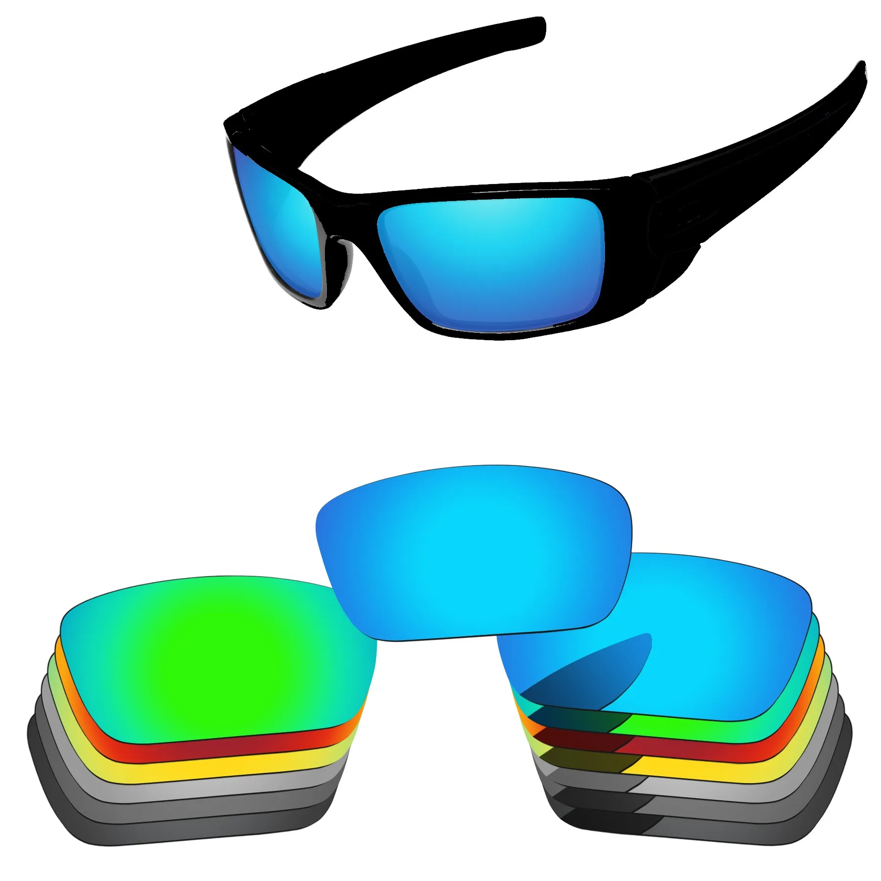 Сменные линзы Alphax для солнечных очков Oakley с топливной батареей поляризационные-несколько вариантов
Сменные линзы Alphax для солнечных очков Oakley с топливной батареей поляризационные-несколько вариантов