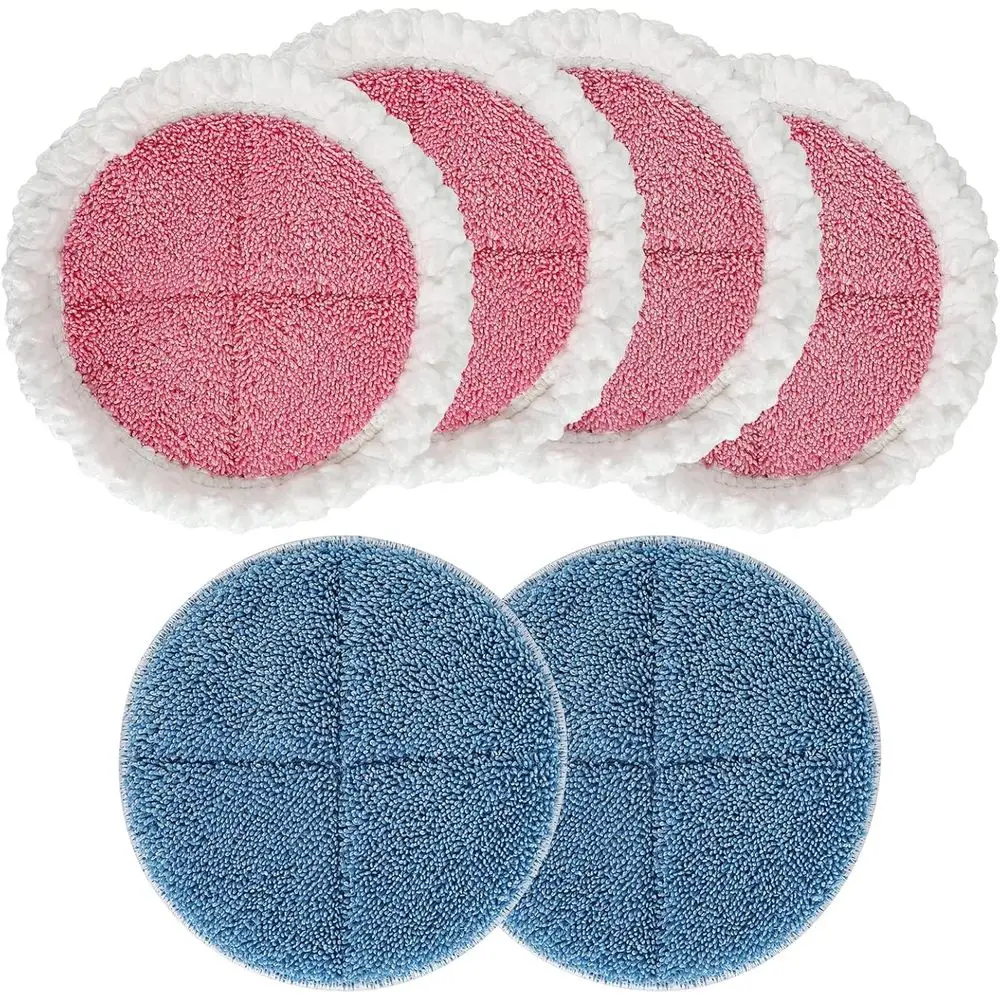 7.28 Round Spin Mop Replacement Pads, 6-Pack for Floor Cleaning
7.28 Round Spin Mop Replacement Pads, 6-Pack for Floor Cleaning