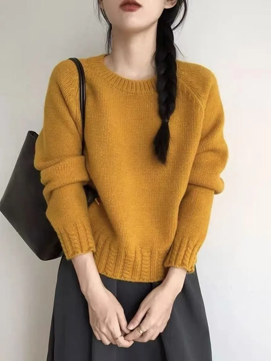 Свободный крой круглый трикотаж Ne Женский свитер Long Sve ort Thiened Удобный мягкий топ с тыквой оранжевого цвета
Свободный крой круглый трикотаж Ne Женский свитер Long Sve ort Thiened Удобный мягкий топ с тыквой оранжевого цвета