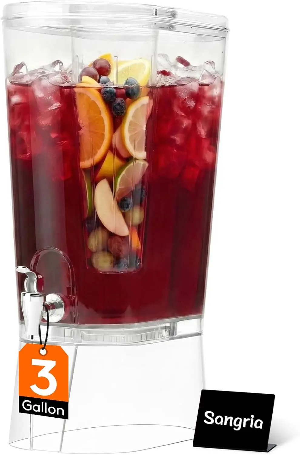 3 Gallon Drink Dispenser for Parties, Large Plastic Beverage Container for Juice/Tea/Soda with Stand
3 Gallon Drink Dispenser for Parties, Large Plastic Beverage Container for Juice/Tea/Soda with Stand