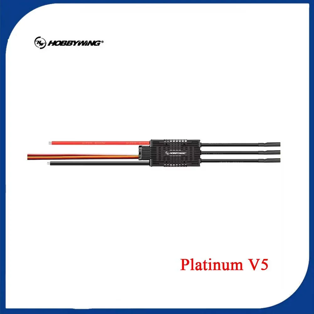Hobbywing Platinum V5 Brushless ESC 80A 120A 150A 3-8S Electric Speed Control with Switchable BEC for RC Helicopters Fixed-Wing
Hobbywing Platinum V5 Brushless ESC 80A 120A 150A 3-8S Electric Speed Control with Switchable BEC for RC Helicopters Fixed-Wing