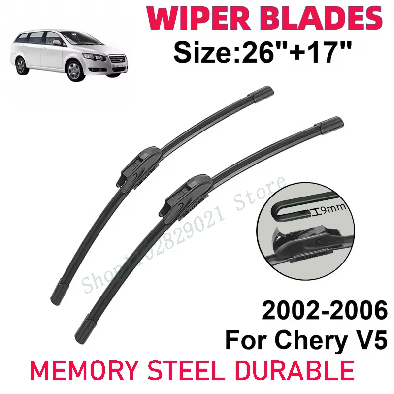 2PCS Wiper Blades Set Kit For Chery V5 2002-2006 Front Windshield Brushes Windscreen Window Accessories
2PCS Wiper Blades Set Kit For Chery V5 2002-2006 Front Windshield Brushes Windscreen Window Accessories