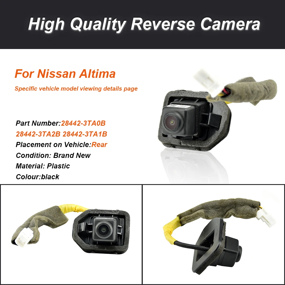 28442-3TA0B 284423TA0B Rear View Camera Assembly For Nissan Nissan Altima 2013-2018 Car Assist Parking Reverse Camera
28442-3TA0B 284423TA0B Rear View Camera Assembly For Nissan Nissan Altima 2013-2018 Car Assist Parking Reverse Camera