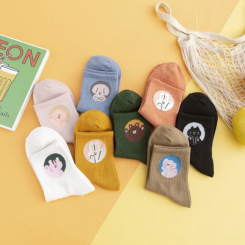Cotton Women's Socks Fun Head Female Japanese Fashion Mid-tube Sports Leisure Socks Women's Kawaii Funny Socks
Cotton Women's Socks Fun Head Female Japanese Fashion Mid-tube Sports Leisure Socks Women's Kawaii Funny Socks