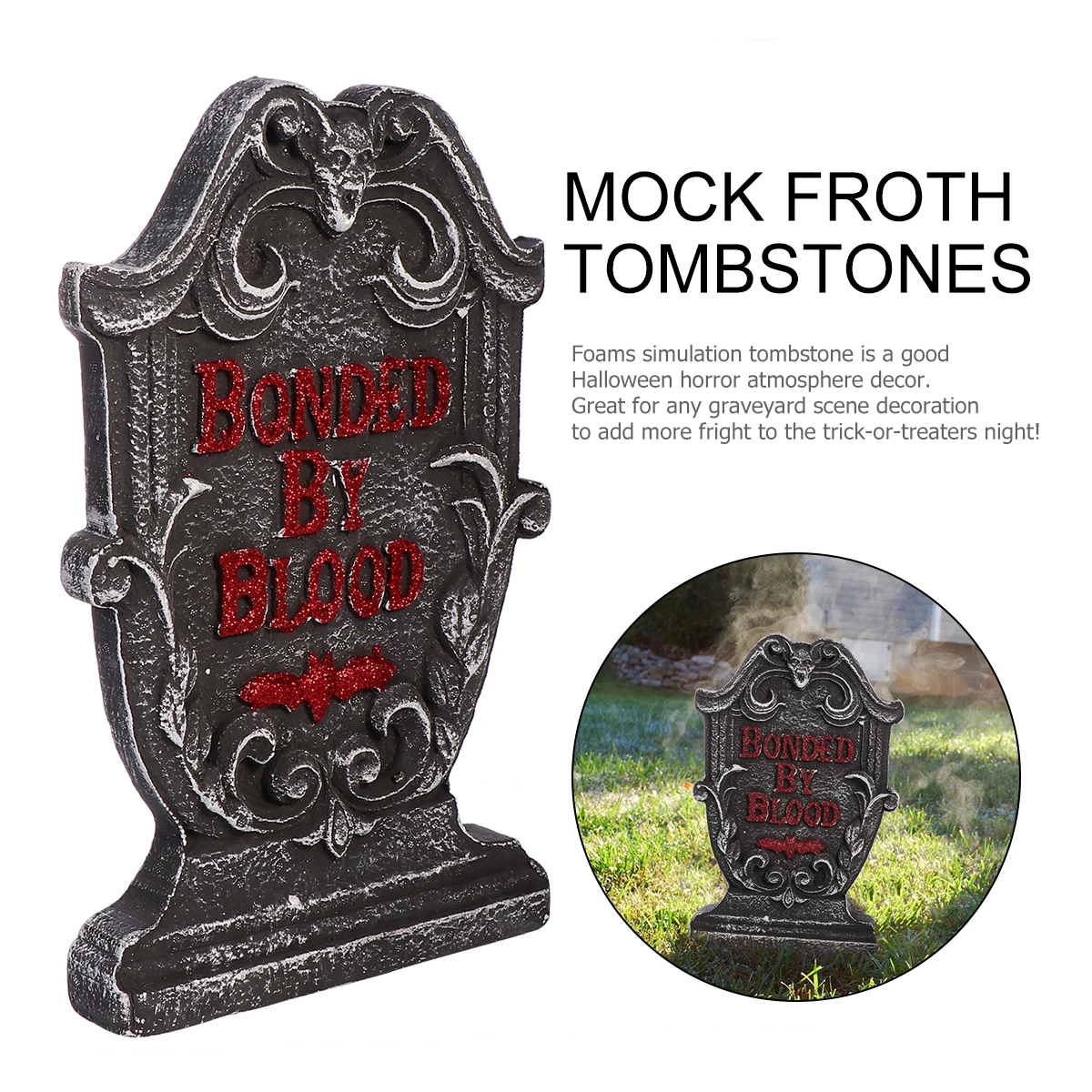 17 Inch Large Foam Tombstone Decor Halloween Grave Decorations Lightweight Foam Gravestone Ornament Halloween Scene Prop 43cm
17 Inch Large Foam Tombstone Decor Halloween Grave Decorations Lightweight Foam Gravestone Ornament Halloween Scene Prop 43cm