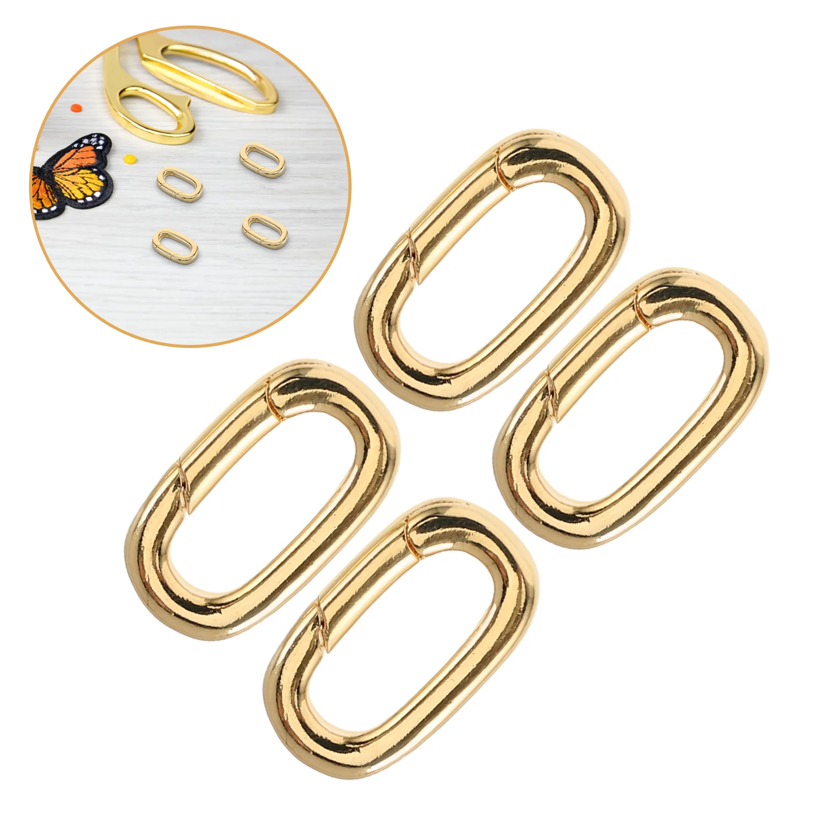 4 Pcs Necklace Charm Clasp for DIY Accessories Clasps Bracelets Golden Connectors Carabiner
4 Pcs Necklace Charm Clasp for DIY Accessories Clasps Bracelets Golden Connectors Carabiner