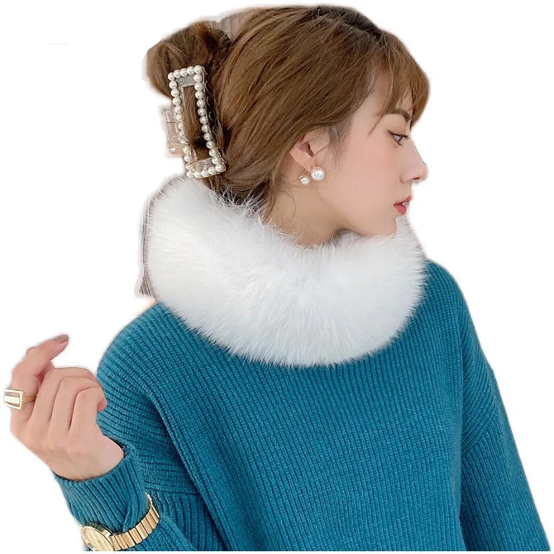 Winter Real Fox Fur Collar Scarf for Women Fluffy Magnetic Neck Warmer Outdoor Shoulder Wraps
Winter Real Fox Fur Collar Scarf for Women Fluffy Magnetic Neck Warmer Outdoor Shoulder Wraps