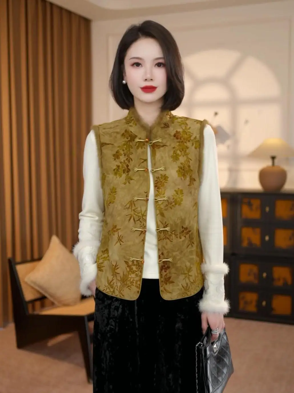 plus Size 300 Pou New Chinese Sle Embroidered Stand Collar Vest Men's Autumn Winter Thiened National Sle Outerwear B...
plus Size 300 Pou New Chinese Sle Embroidered Stand Collar Vest Men's Autumn Winter Thiened National Sle Outerwear B...