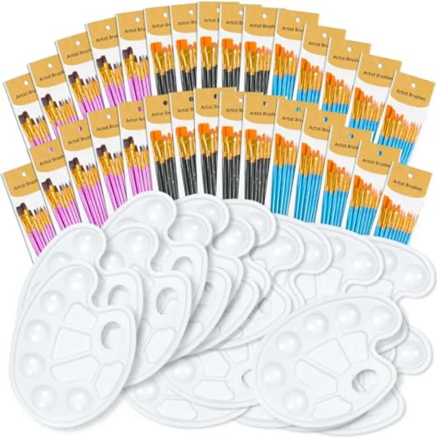Paint Brush Set, 300 Pcs Paint Brushes, 30 Pcs Palettes to Create Art Painting
Paint Brush Set, 300 Pcs Paint Brushes, 30 Pcs Palettes to Create Art Painting
