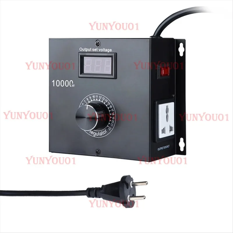 NEW 10000W SCR AC Variable Speed Controller, Fan and Motor Speed Control 120V-220V AC, 22A, Ideal for Electric Tools Eu Plug
NEW 10000W SCR AC Variable Speed Controller, Fan and Motor Speed Control 120V-220V AC, 22A, Ideal for Electric Tools Eu Plug