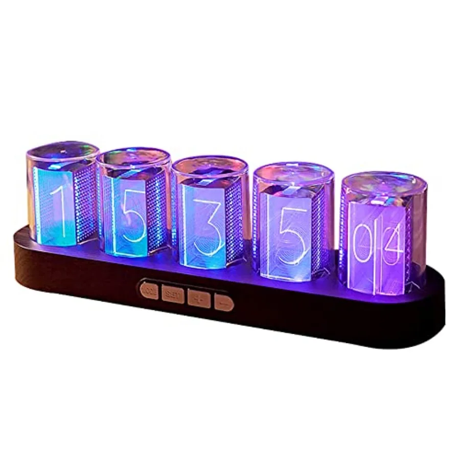 Imitation Nixie Tube Clock RGB Creative Clock 16 Million Colors Mode Adjustments with Gift Box Packaging Can Be 01 01
Imitation Nixie Tube Clock RGB Creative Clock 16 Million Colors Mode Adjustments with Gift Box Packaging Can Be 01 01