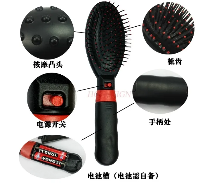 Large portable home hairdressing hair care head scalp health care meridian comb vibrating electric massage comb
Large portable home hairdressing hair care head scalp health care meridian comb vibrating electric massage comb
